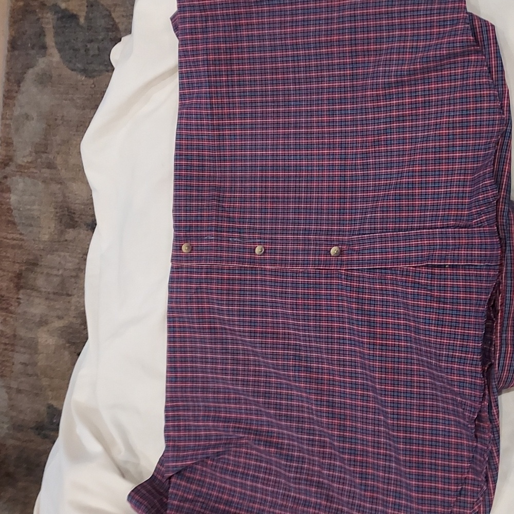 NWT Arrow Wrinkle Free Red, Blue, White Plaid Short Sleeve Button Down Shirt XXL - Picture 5 of 12